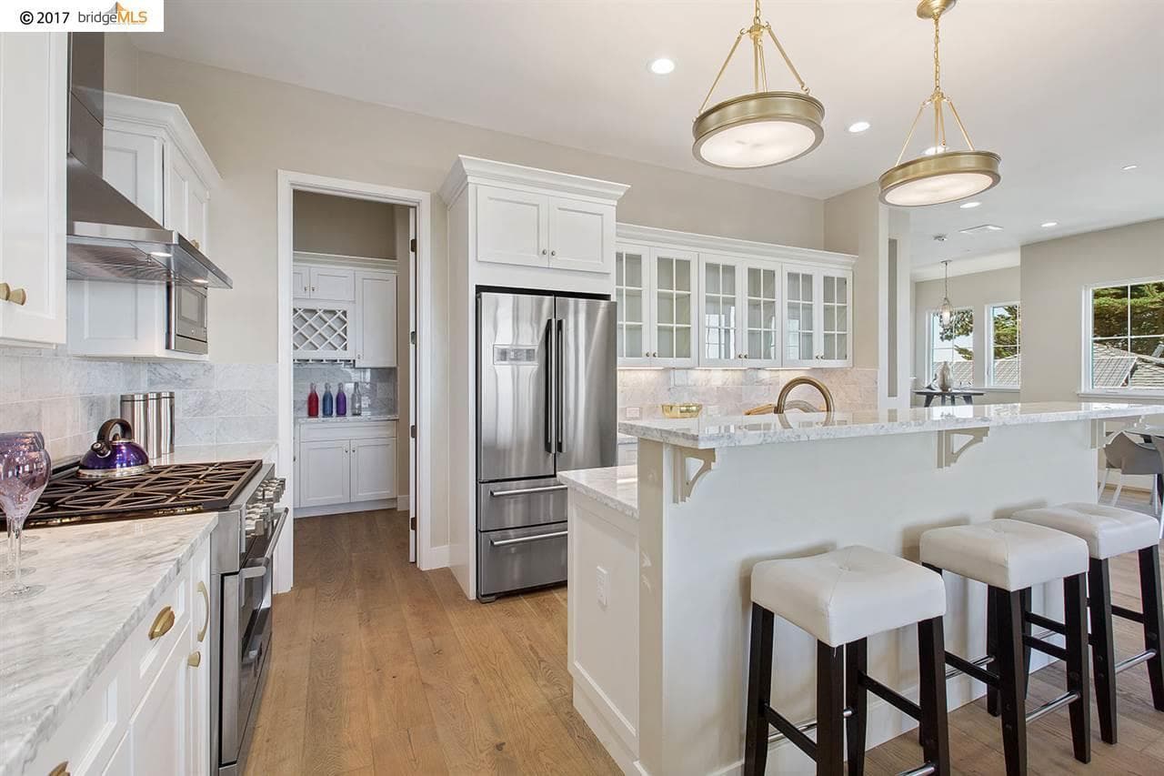 Kitchen interior painting San Mateo Bay Area