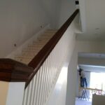 Stairwell remodel project after picture