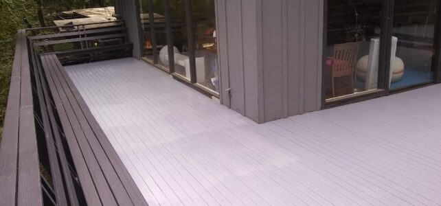 newly painted deck